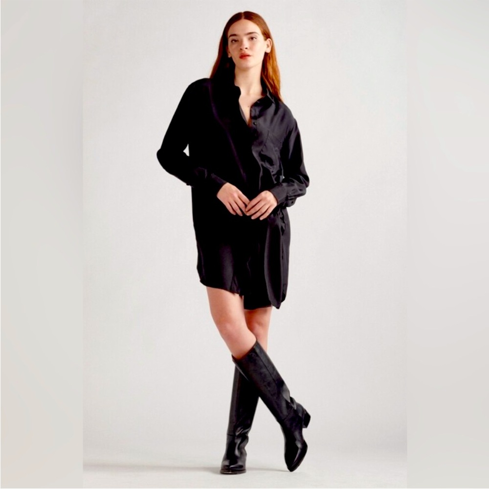 NWT Thakoon 100% Silk Wrap Tie Shirt Dress size Small
